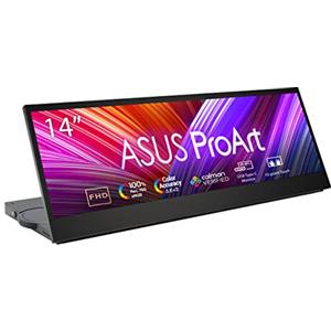 ASUS ProArt Display PA147CDV Creative Tool Monitor da 14 pollici, 32:9, IPS, Full HD 1920 x 550, 100% sRGB, 100% Rec.709, Precisione del colore Delta E<2, Calman, USB-C, Touch a 10 punti, MPP2.0, Nero