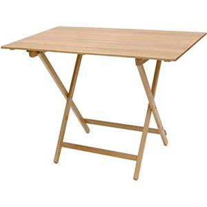 MW ITALIA TAVOLO TAVOLINO PIEGHEVOLE BIRRERIA LEGNO NATURALE RICHIUDIBILE 60x80 CM CAMPEGGIO GIARDINO CASA
