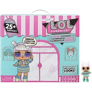 L.O.L. Surprise! Calendario dell'Avvento 2023 con Bambola in Edizione Limitata e 24 Sorprese - MAKEOVER BABE 2.0 - Abbina Abiti, Scarpe e Accessori - Idea Regalo. Età 4+ Anni
