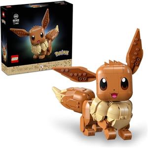 LEGO Pokémon Eevee 72151 | Set per adulti, kit di modellismo tratto dall'anime, figura con arti, orecchie e coda snodabili, regalo per gamer, 587 pezzi