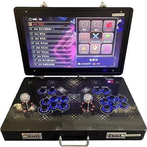 TGTHDD 35000-in-1 Portatile Arcade Console Pieghevole Scatola di Metallo Retro Gaming Machine con 21 Pollici Schermo Ricerca Nascondi Pausa