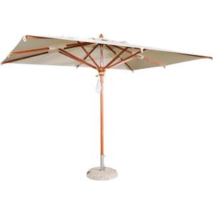 Danieli Ombrellone da Giardino 3x4 Professionale a Palo Centrale in Legno. Ombrellone Antivento con Telo Idrorepellente 100% Acrilico. Stecche intercambiabili