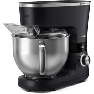 Philips Robot da cucina multifunzione 7000, motore 1000W, 8 velocità, 5,5L | Tecnologia ProKnead, recipiente da 5,5L, smart timer LED, accessori lavabili, ciotola illuminata, HomeID App (HR7962/01)