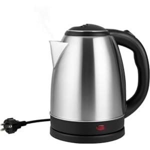 MF artSHOP Bollitore Elettrico in Acciaio Inox 2 Litri, 2000W con Spegnimento Automatico, Base Girevole a 360°, Ebollizione Rapida, Spia LED, per Casa e Ufficio