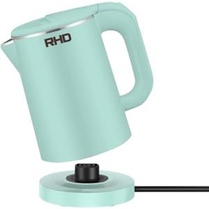 RHD Bollitore Elettrico Piccolo 0,8L, 1000W Veloce, Acciaio Inox, Verde | Spegnimento Automatico, Protezione Anti-Seco, Bollitore Mini da Viaggio per Dormitorio, Hotel, Caffè, Tè, Camper e Ufficio
