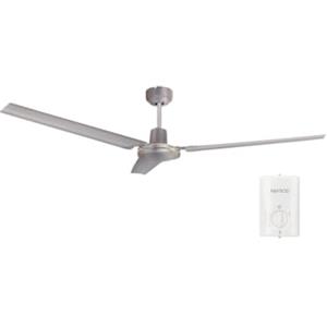 gsc evolution Ventilatore da soffitto Saltok con telecomando a parete Ø142 e 3 pale in nichel