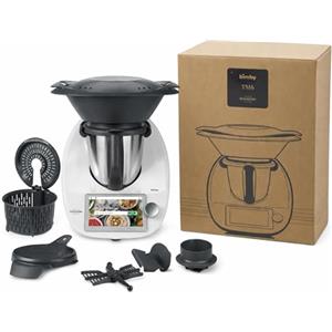 AMG Shop Online Bimby Snow White LIMITED EDITION TM6 - COMPRESO DI ACCESSORI - Robot da Cucina Multifunzione con Touchscreen - 20+ Modalità - Bilancia Integrata - Facile Pulizia per Pasti Completi e Veloci