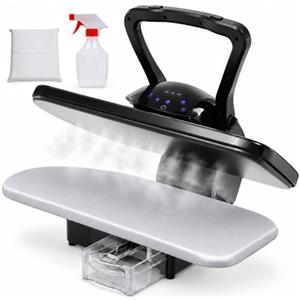 cunnyend Pressa A Vapore Intelligente Professionale 2200 W 1 L 5 Modalità di Stiratura Con Avvisi Vocali Ai Stop Automatico Per Stiratura Di Vestiti, Lenzuola Tessuti Di Nylon Seta Lana Cotone