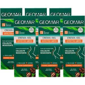 Geomar Set 6 GEOMAR Anticellulite Gel Crema Urto 200 Inestetismi E Cellulite