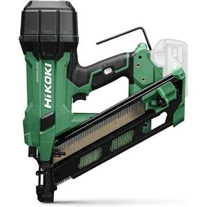 HiKOKI NR1890DC Chiodatrice a Batteria 18 V per Chiodi 50-90 mm | Corpo macchina con motore brushless 34 gradi, valigetta, senza batteria e caricatore, luce LED, molla ad aria