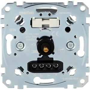 Schneider Electric Merten MEG5133-0000, inserto dimmer rotante per carico induttivo, 40-600 W/VA, Made in Germany