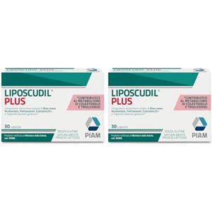 Liposcudil Plus - Integratore per il colesterolo - 30 Capsule (Confezione da 2)