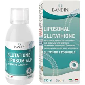 Bandini® Glutatione Liposomiale 250ml | 250mg di L-Glutatione Setria a dose | Ridotto e Bioattivo da Fermentazione | Antiossidante, Anti Invecchiamento, Contrasta i Radicali Liberi | Senza OGM, Vegan