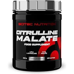 Scitec Nutrition Citrulline Malate - Polvere non aromatizzata con L-citrullina e acido malico, 300 g, Non aromatizzata