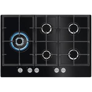 Aeg HKB75820NB - Piano cottura a gas, n° 5 fuochi, 74x51 cm, nero