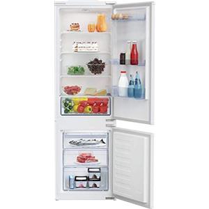 Beko BCSA285K4SN b100 Frigorifero/Congelatore Integrato, Capacità Totale 271 Litri, Combinazione Incassato, MinFrost, Tecnologia Porta a Trasporto, 35 dB, Bianco