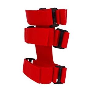 itdegno Supporto per estintore antincendio Rosso, Custodia Porta-estintore Regolabile, Compatibile con TJ YJ JK CJ Wrangler
