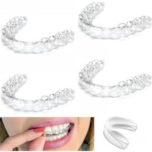 Generico 4 Bite Dentale Automodellante anti Russamento Notturno Digrignare denti Bruxismo