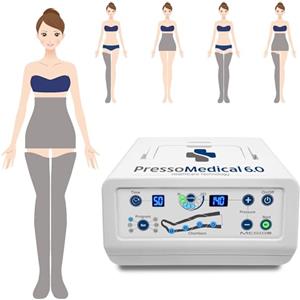 MESIS PressoMedical 6.0 FOUR4 a 4 camere d'aria Pressoterapia Medicale: dotazione Advance (con 2 gambali + Kit Slim Body)