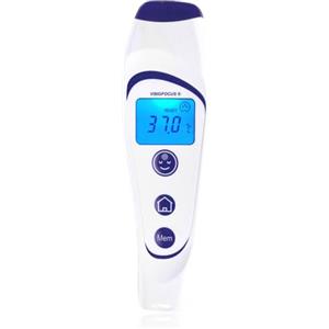 TECNIMED VisioFocus 06400 Termometro febbre infrarossi per la misurazione a distanza della temperatura corporea, Proietta la temperatura sulla fronte, Termometro Per bambini e adulti, Made in Italy