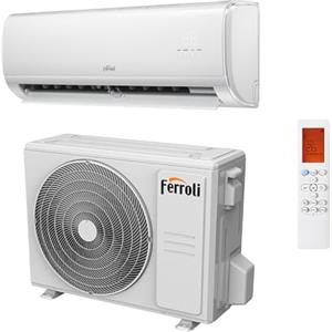 ZUKBEN Ferroli Climatizzatore Monosplit Giada S Inverter 12000 btu R32 Wi-Fi Classe A++