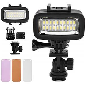 CHICIRIS Multifunzionale 40m Fotografia Subacquea Luce della Macchina Fotografica Subacquea Leggermente Impermeabile per la Fotocamera LED per lo Sport: Adatto per Fotografare e Scattare Foto