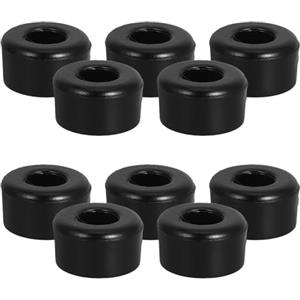 Mikikit 10 Pezzi Accessori per Pattini a Rotelle Ammortizzatore Pu, Doppia | Compatibilità per Skateboard e Pattini, Struttura a Ruote, Colore Nero
