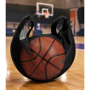 Generic Borsa da basket di grande capacità, tracolla regolabile per pallavolo e calcio, borsa da palestra in rete con tracolla, organizer per attrezzature da viaggio per allenamento