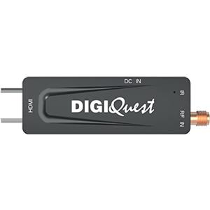 Digiquest Decoder Digitale Terrestre, XO Stick, DVB-T2, Nero