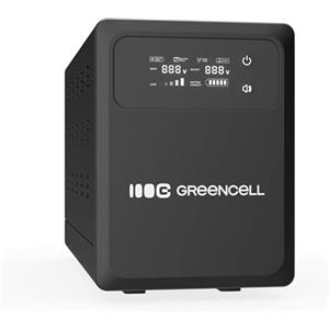Green Cell PowerCore UPS 2000VA 1200W con AVR e Onda Sinusoidale Pura | Display LCD, Alimentazione di Emergenza, Connettore per Batteria Esterna, Protezione da Sovratensione e Surriscaldamento