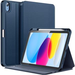 FINTIE Cover per iPad (A16) 11ª Gen 11 (2025) / iPad 10ª Gen 10.9 (2022) | con Portapenne - Multi-angolo Custodia Protettiva Sottile Cover con Retro in TPU Morbido, Blu Scuro