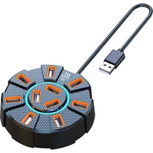 Generic Dispositivo Hub USB, Hub dati USB, Docking Station 4K, Trasferimento dati 5gbps, Porte multiporta, Adattatore lettore di schede, Tastiera per fotocamera stampante per accessori per tastiera per