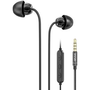 ANFLOWE - Cuffie Auricolari In-Ear con Filo e Microfono per Dormire, Suono Puro, Antirumore, Design Piccolo e Leggero, Jack da 3,5 mm