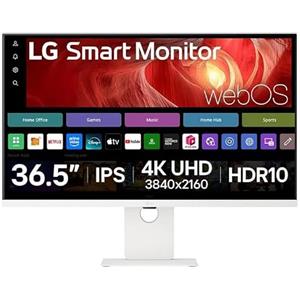 LG 37U730SA-W.AEU Smart Monitor - 4K UHD, AirPlay 2, Screen Share Bluetooth, USB-C (PD 65 W) [Energieklasse G] (37U730SA-W.AEU)