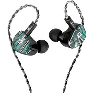 keephifi KBEAR KB03 IEM, auricolari da gioco 1 DD+1 BA+1 driver a conduzione ossea a vibrazione, potenti auricolari con basso cavo, cuffie in-ear cablate con cavo OFC ad alta purezza, IEM per giochi