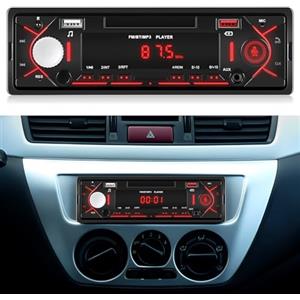 Ohradio Autoradio 1 DIN Bluetooth 5.0 FM USB SD AUX MP3 | Vivavoce, Doppia USB, TF, Ricarica Rapida, AUX-IN