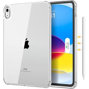 DAORANGE Custodia per iPad (A16) 11a Generazione 11 Pollici 2025, iPad 10a Generazione 10,9 Pollici 2022, Cover in TPU Trasparente Sottile Antiurto per iPad 11/10