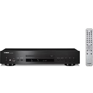 YAMAHA CD-S303BL CD Player Nero con Telecomando, USB, MP3/WMA/LPCM/FLAC, Compatibile con Altoparlante e Cuffie