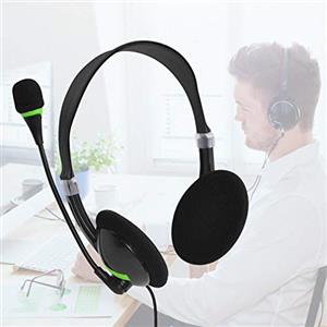 Niktule Cuffie con microfono, cuffie USB con microfono cancellazione del rumore e controlli audio, cuffie stereo PC per Business Call Computer, voce più chiara, super leggera, ultra confortevole