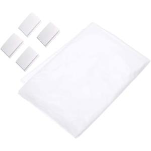 Odoukey Panno per schermo per proiettore pieghevole bianco 180x120 cm con adesivi