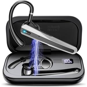Atheewon Auricolare Bluetooth, 120 Ore Conversazione Auricolari Bluetooth 5.3, Cuffie Wireless con Microfono Antirumore, Cuffie Bluetooth Singolo