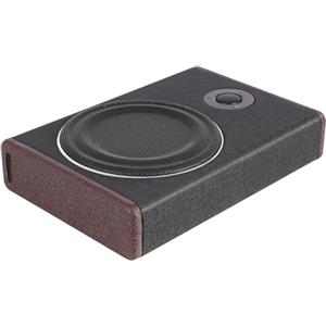 lieroda Subwoofer attivo per auto, 8 pollici, 12 V, subwoofer da 160 W max | Ingresso di livello alto/basso, Bass Boost 0-12 dB e altezza di 6,8 cm per auto, SUV e furgoni