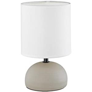 RL LIVE YOUR LIGHT Reality Leuchten R50351025 - Lampada da tavolo in ceramica, colore cappuccino, 14 x 14 x 23 cm