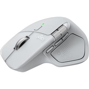 Logitech MX Master 4 per Mac, mouse Bluetooth ergonomico | Feedback aptico a prestazioni avanzate, scorrimento ultraveloce, ricarica USB-C, macos, ipados, Windows - Bianco argento