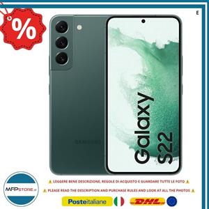 SAMSUNG GALAXY S22 5G - 8 GB RAM / 128 GB, Verde - IN OTTIMO STATO