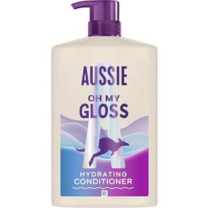 Aussie Oh My Gloss Balsamo Idratante 1000ml | Ammorbidisce e Liscia Capelli Secchi e Opachi, con Olio di Noci di Macadamia Australiane, Formula Vegana e Cruelty-Free