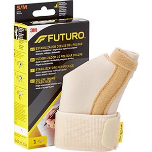 3M Futuro Tutore Stabilizzatore per Pollice Destro/Sinistro, S/M, Pollice: 5.0-6.3 cm, Polso: 12.6-17.7 cm, Dispositivo Medico Marcato CE, Beige