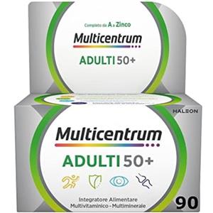 Multicentrum Adulti 50+, Integratore Multivitaminico Completo, 90 Compresse | con Vitamina B e D