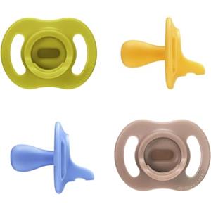 Tommee Tippee Ciuccio Ultra-light StayPut, 6-18 Mesi | Confezione da 4, Ortodontico Succhietto, Design Monoblocco in Silicone