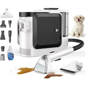 Redkey C2 Lavatappeti Lava e Asciuga a Vapore, 1800W 26000Pa Pulitore Vapore, Pulitore a Vapore per Divani e Tessuti 4 in 1 Aspiratore Liquidi per Tappeti, Finestre, Auto, 7 Accessori